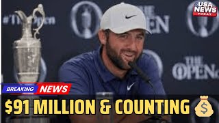 Scottie Scheffler Wins British Open 2025  Nears Tiger on PGA Earnings List। USA NEWS TODAY