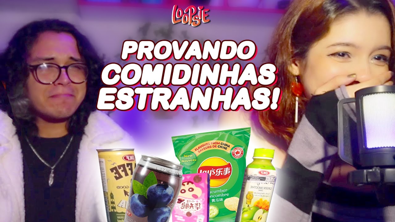 PROVANDO COMIDINHAS ESTRANHAS! 🦞 ft. Marcos