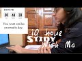 10 Hour Productive Session | Study Instead of Overthinking 💌