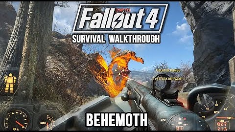 Fallout 4 - Killing a Behemoth on Survival Difficulty - Easy Way
