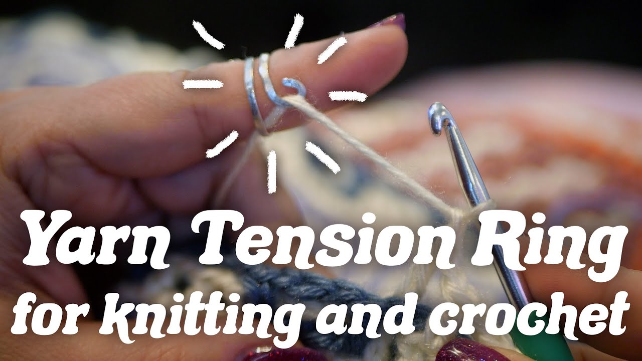 Crochet yarn tension guide ring tutorial 🤩 #crochettutorial #crochete, yarn  crochet