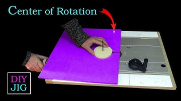 Awesome Revolving Router Table Circle Jig - simple, cheap, precise  - DIY JIG