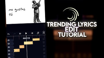 Trending Lyrics Edit Tutorial in Alight Motion 