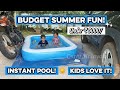 Inflatable Swimming Pool Under ₹3000 | 7ft Kids & Family Pool Setup in Malayalam #amazonfinds #fyp