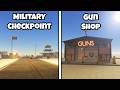 A Dusty Trip New Buildings : Military Checkpoint and Gun Shop (Free Barbed Fence)