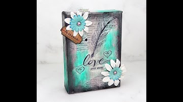 Unity Quick Tip: DIY Stamped Canvas with Paints and Tissue Paper