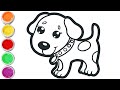 Как нарисовать собаку | Простой рисунок собачки | How to draw a dog | Simple doggie pattern