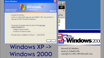 How To Convert Windows XP To Windows 2000 (Winver, System Properties & All)