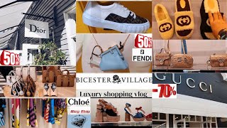-70% Bicester Village Luxury Outlet Shopping: Gucci-Dior-Fendi...Vlog