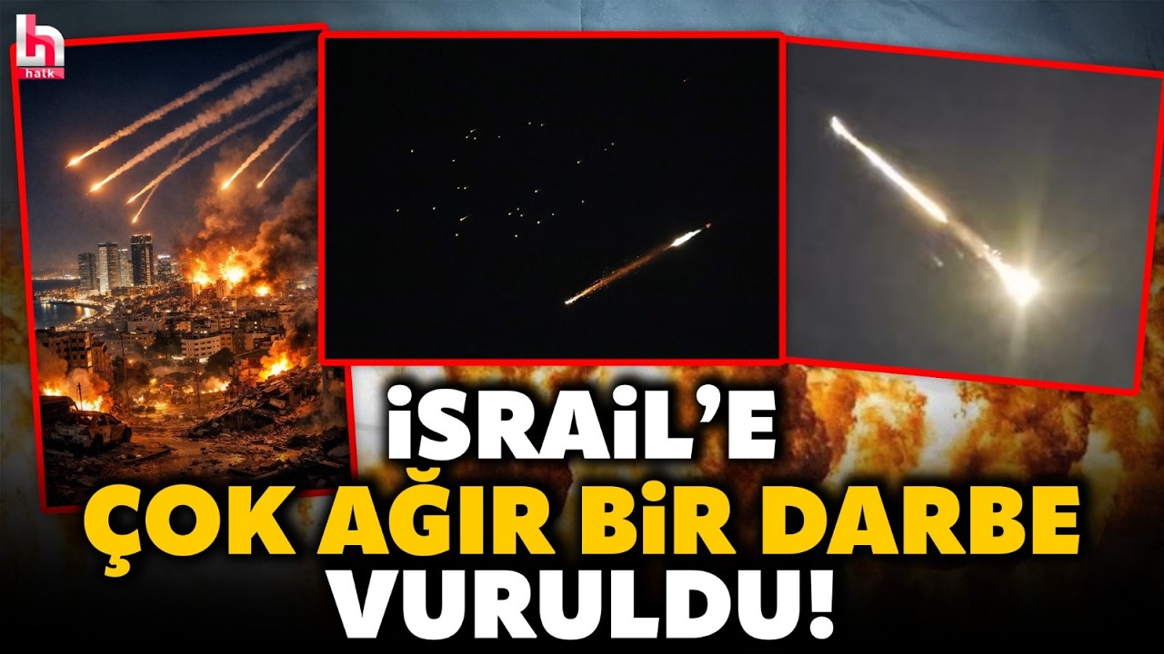 İsrail'in en önemli petrol rafinerisi... Hayfa'daki rafineri İran füzeleri ile alev topuna döndü!