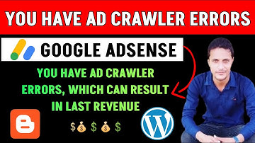 You have ad crawler errors, which can result in lost revenue