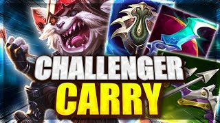 Hard Carrying In Challenger As Kled...