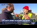 Ref:Tscp0sIAMls "je resterai jusqu'au bout", t�moigne ce gilet jaune sur un barrage filtrant pr�s de rennes