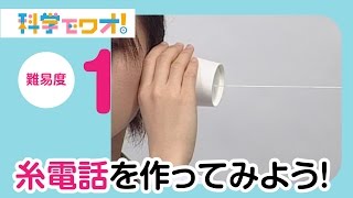 【自由研究】糸電話を作ってみよう