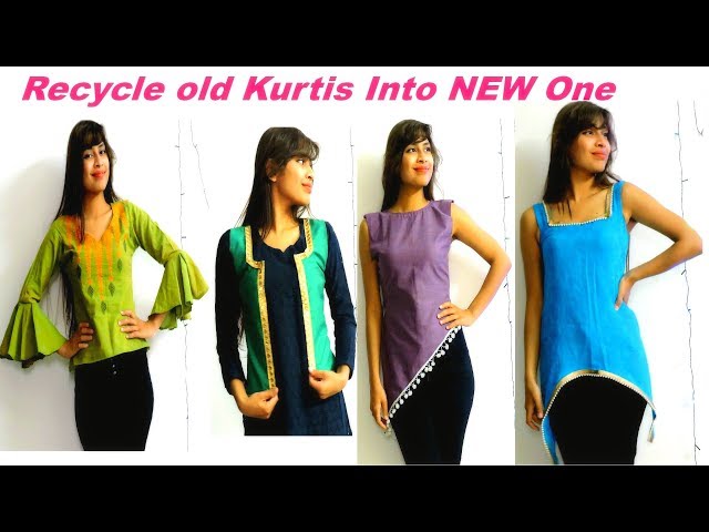 No sew 2 mins Diy| Revamp/Recycle/Reuse your old kurti into shrug /  jacket|#Beyourowndesigner. - YouTube | Kurti, Women, Women's top
