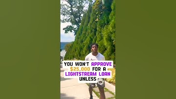 Lightstream Will Never Give You $20k Plus Until Y….