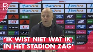 &#39;Er is vandaag ook WINST geboekt&#39; | Arne Slot genoot van de SFEER bij Feyenoord-Ajax