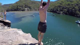 JERUSALEM  BAY 9M ROCK JUMP **AWSOME FLIPS AND PAINFUL FAILS**