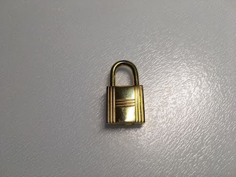 Hermes Small Gold Padlock & Keys