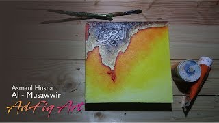 Acrylic Abstract Painting / Lukisan Abstrak Kaligrafi Kontemporer / Asmaul Husna – Al Musawwir Acrylic Abstract Painting / Lukisan Abstrak Kaligrafi Kontemporer / Asmaul Husna – Al Musawwir