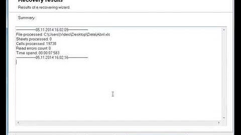 Recovery Toolbox for Excel Manual