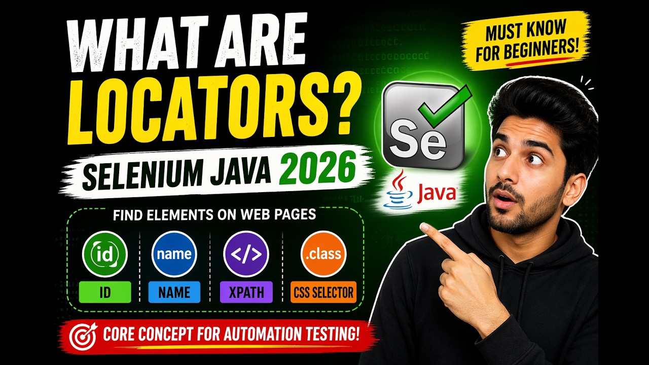 49. What are Locators? (Selenium Java 2026) - YouTube