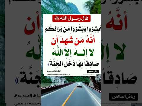 من شهد أن لا إله إلا الله صادقا بها دخل الجنة