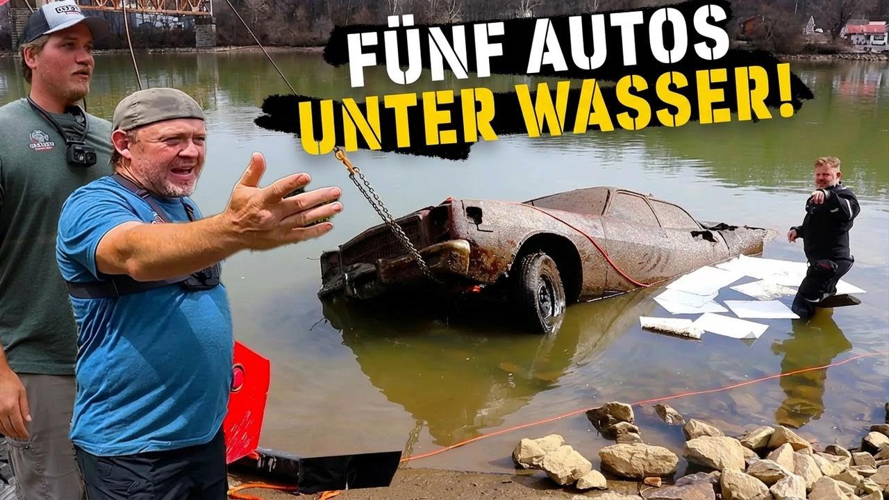5 Autos aus dem Wasser gezogen – unglaubliche Bergungen mit Abschleppwagen