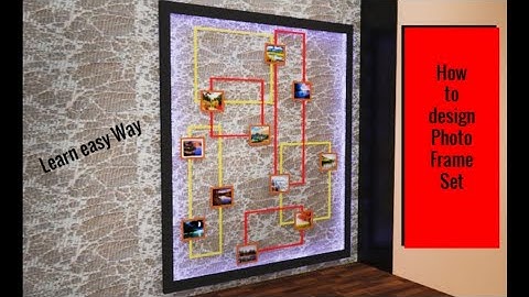 How To Design Photo Frame Set in 3ds Max || CAD Cube || Easy Way