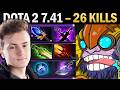 Tinker Dota 2 7.41 with 26 Kills and Aghanims - Dota 2 Gameplay