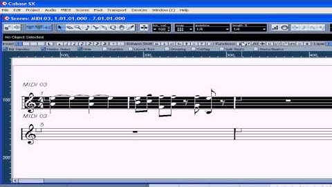 Cubase SX 3 Tutorial - Lesson 31: Score Editor Part II