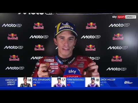 Video MotoGP, M. Marquez a Misano vince la Sprint del GP di San Marino: le parole del pilota Ducati