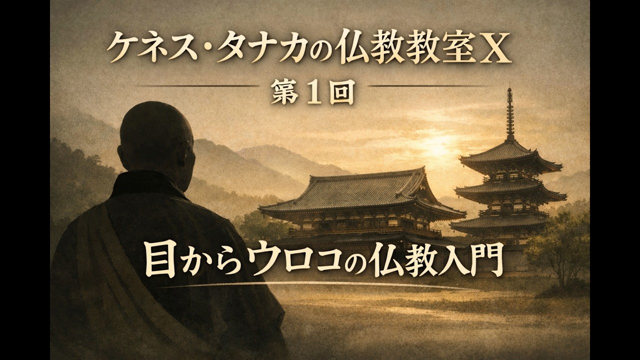  『ケネス・タナカの仏教教室Ⅹ』第１回の講義動画を公開しました