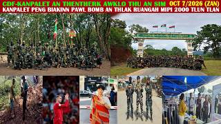 Oct 7 Zan: ZRA le SSPC hminkhen tuahfel. Malaysia Ah Chinmi An That Aw. CDF-Kanpalet Thentherk Awlo