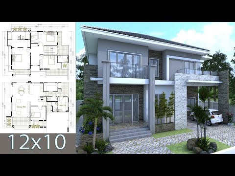modern-home-design-10x12m-with-4-bedrooms-and-one-mad-room