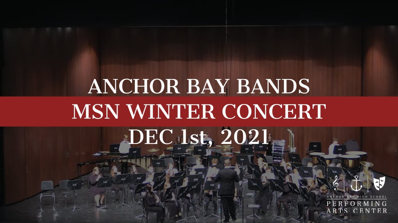 Anchor Bay Bands Middle School North Winter Concert 2021 YouTube
