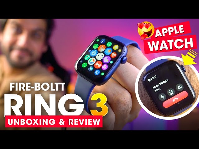 Fire-Boltt Ring 3 Bluetooth Calling Smart Watch with 118 Sports Modes,  Ultra Fast Charge Technology, Voice Assistant (Rose Gold) | Vijay Sales