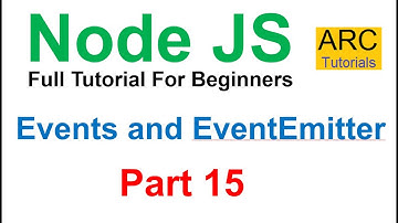 Node JS Tutorial For Beginners #15 - Custom Events and EventEmitter in Node JS