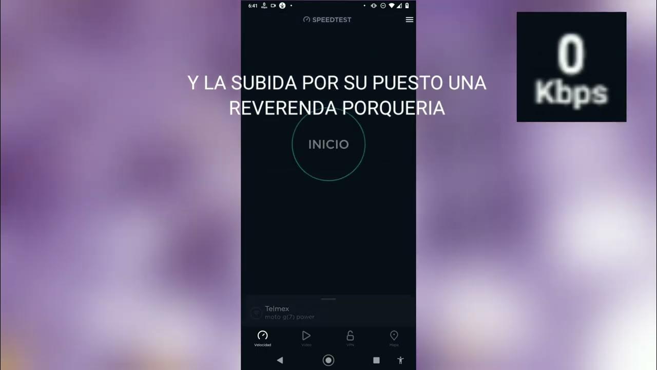 Speed test Velocidad de prueba del de telmex infinitum de 50 megas ADSL2+ COBRE 23/09