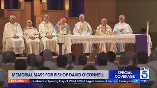 Hundreds gather to honor slain L.A. Auxiliary Bishop David O'Connell