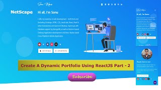 Create MERN Developer Dynamic Portfolio Using React || Developer's Portfolio Part - 2