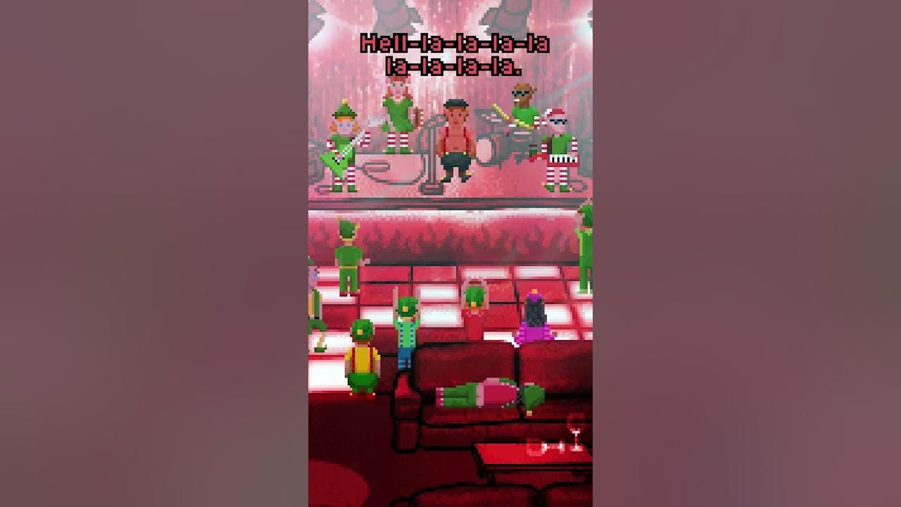 Deck the Halls takes a dark turn when a devilish imp disguised as a Christmas elf swaps the lyrics.