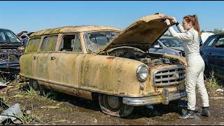 ASMR Car Restoration | 1952 Nash Rambler Station Wagon | Full Showroom Rebuild (4K POV) screenshot 5