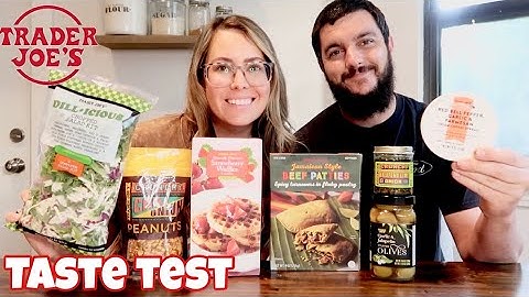 Trader Joe’s Taste Test of all their New Items! Dill•icious salad & Crunchy Chili Onion Peanuts!