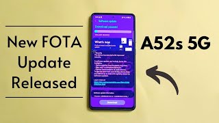 Samsung Galaxy A52s 5G New FOTA Update Released in India | Security Improved | A52s December Update