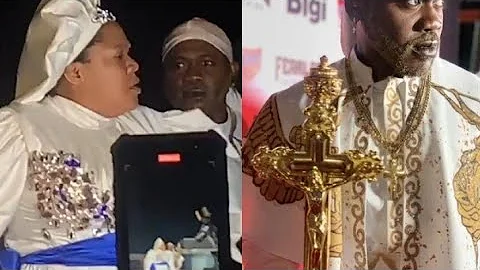 EXCLUSIVE! Moment Actress Toyin Abraham, Actor Deyemi CRASH Stormed Prophetess Premiere In Lagos