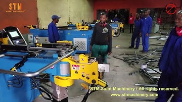 CNC mandrel tube bender for school desk frame, furniture tube bending, Máquina dobladora de tubos