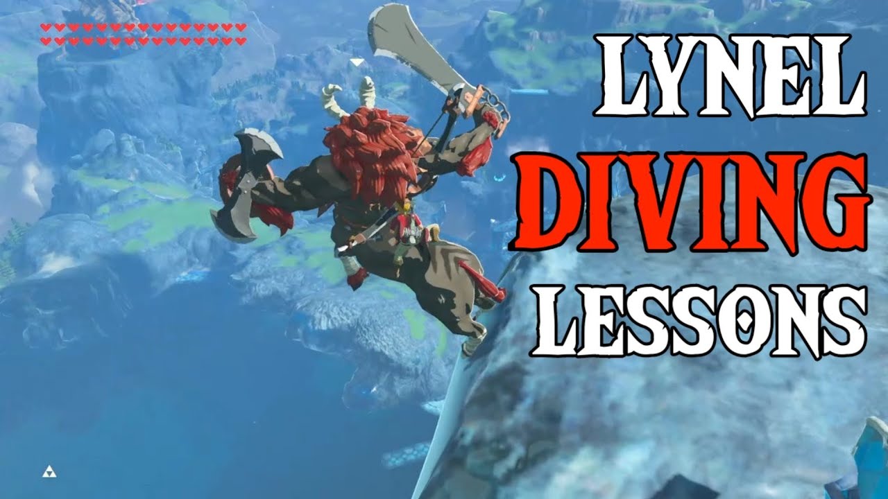 Taking a Lynel DIVING! Zelda Breath of the Wild YouTube