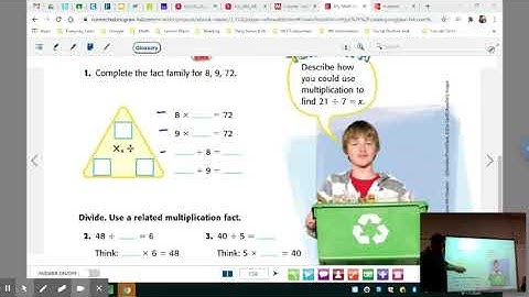 Ch. 3 Lesson 1 MyMath "Relate Division to Multiplication"