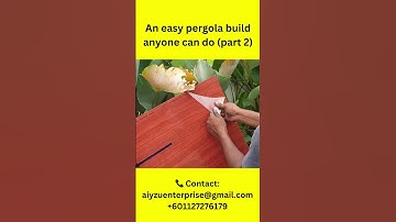An easy pergola build anyone can do (part2) #diy #pergola #build #backyardbuilds #home #gazebos
